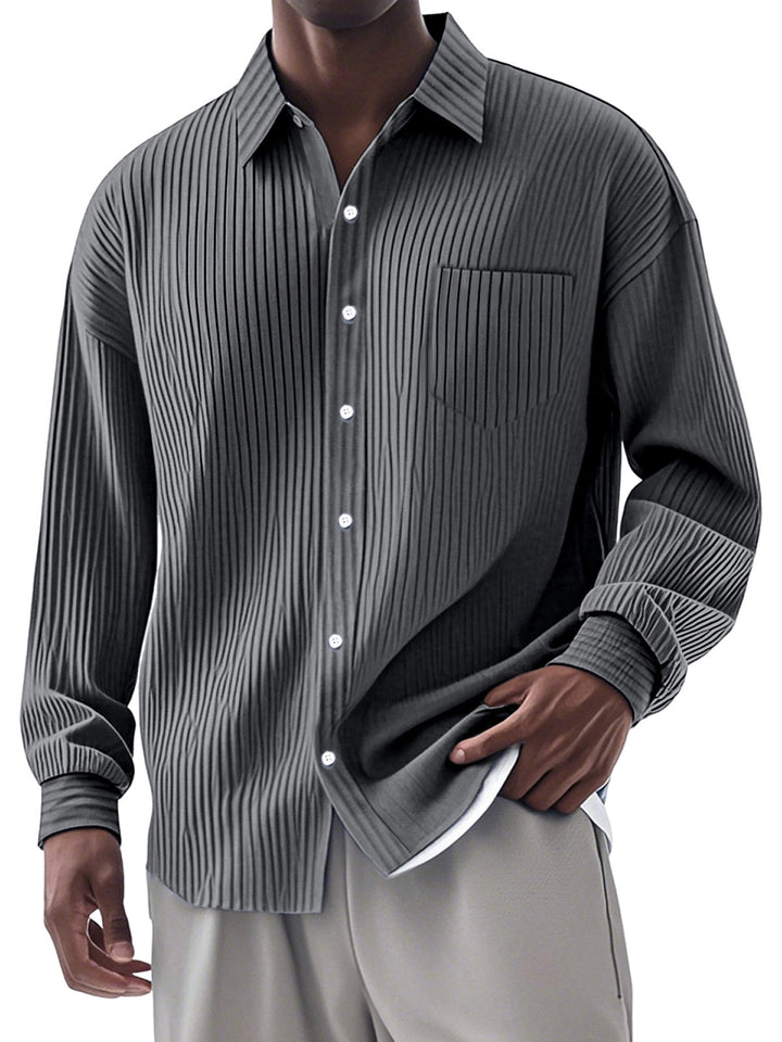 Alexandre | Stylish Long-Sleeved Shirt with Vertical Stripes