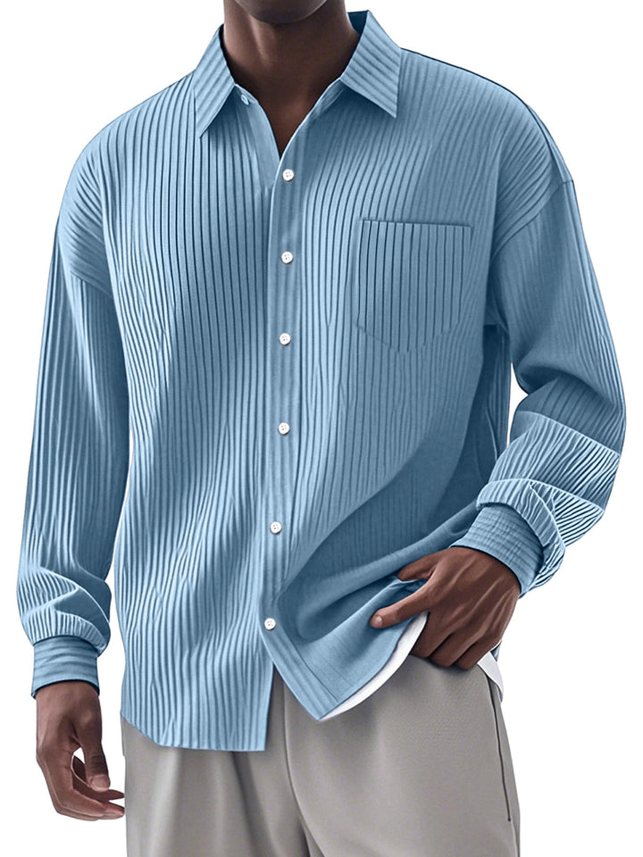 Alexandre | Stylish Long-Sleeved Shirt with Vertical Stripes