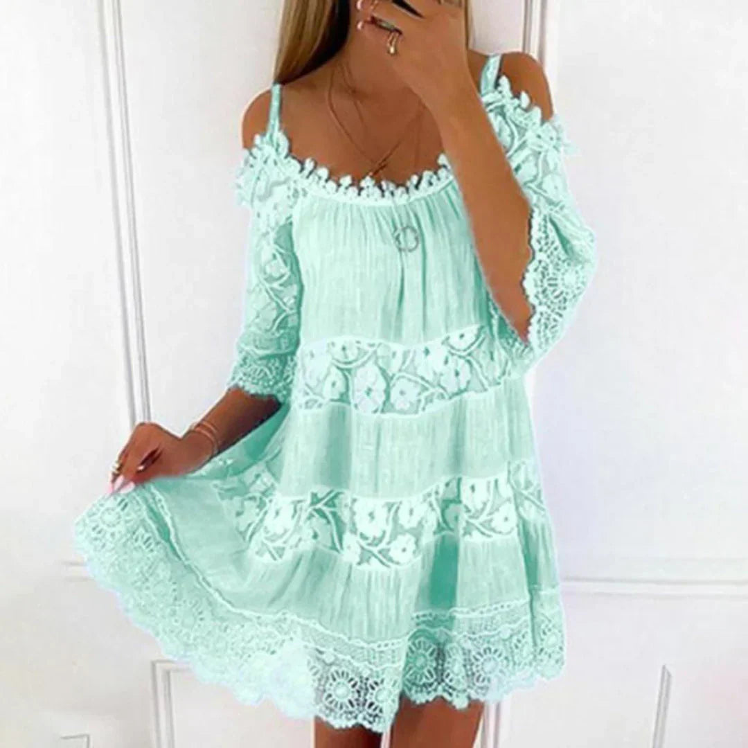 Femke | Summer Dress with Cold-Shoulder Design for Women