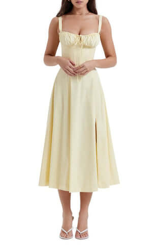 Sally | Spring Dress - Floral Print Party Dress
