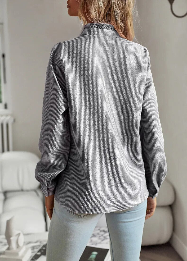 Lila | Elegant Ruffle Blouse for Women