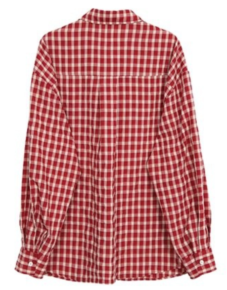 Blair | Stylish Gingham Button-Down Shirt with Rolled Sleeves