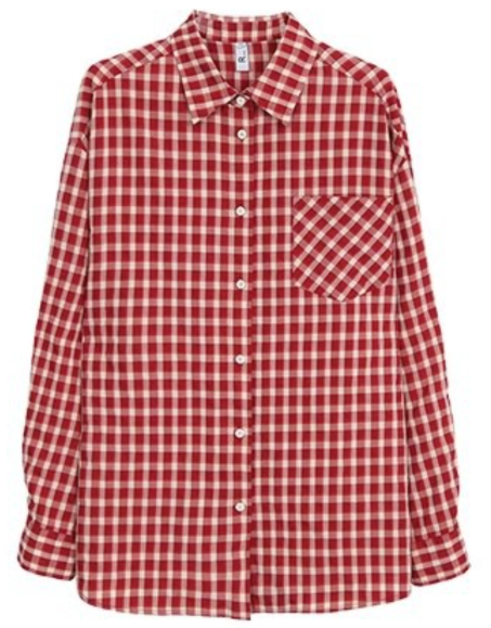 Blair | Stylish Gingham Button-Down Shirt with Rolled Sleeves