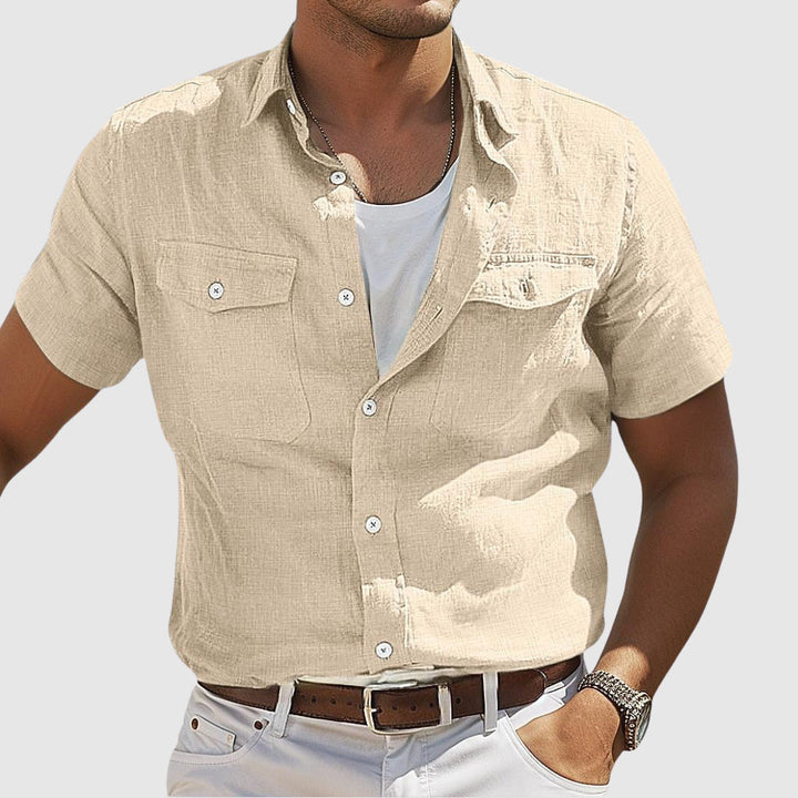 Keith | Relaxed Sunset Linen Shirt for Every Occasion