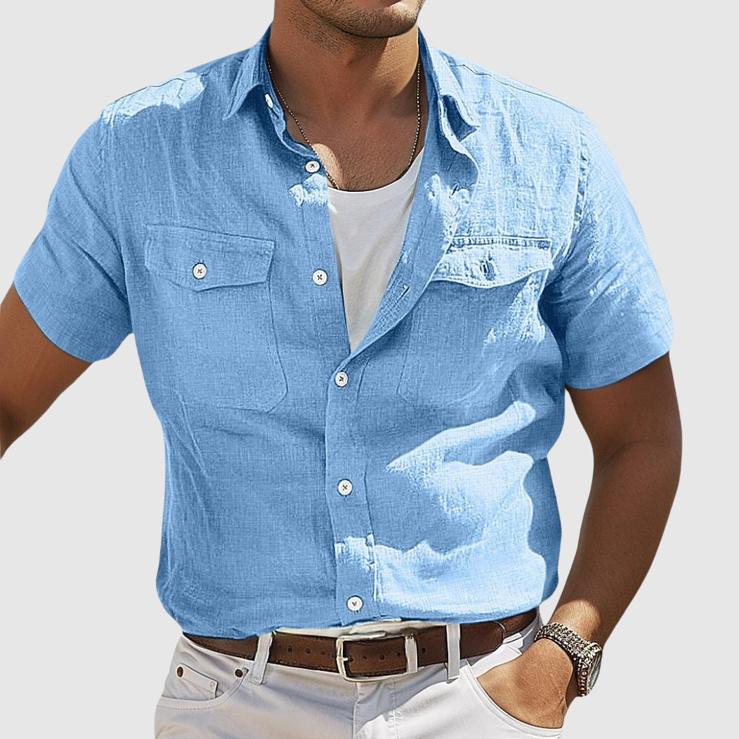 Keith | Relaxed Sunset Linen Shirt for Every Occasion
