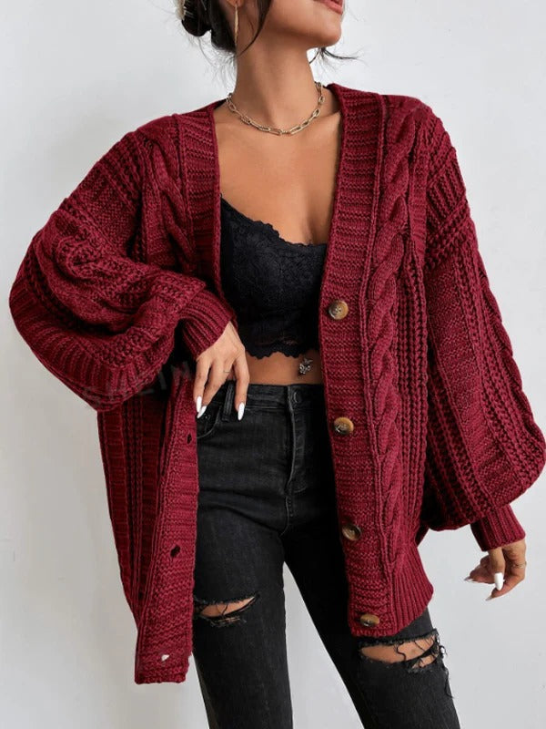 Jean | Women's Oversized Cable Knit Cardigan
