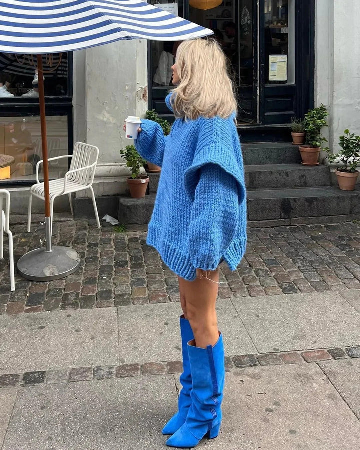 Rochelle | Women's Oversized Chunky Knit Sweater Dress