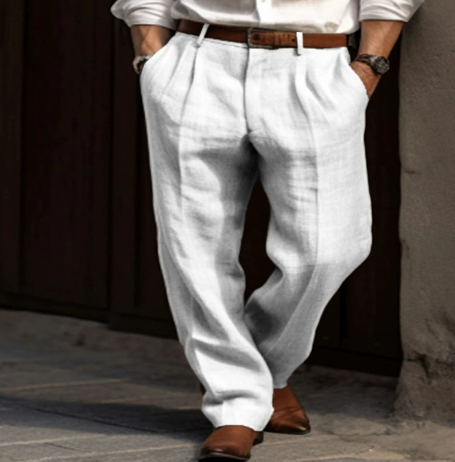 Gilbert | Comfortable Lightweight Linen Summer Pants for Men