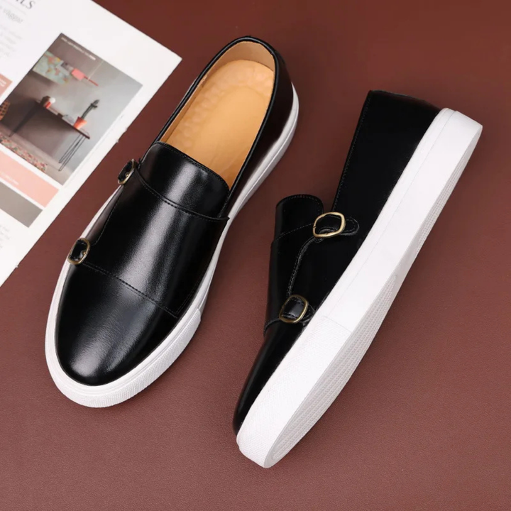 Jaden | Stylish Leather Buckle Loafers for Men