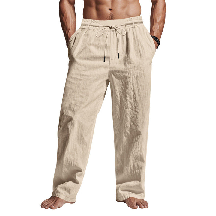 Barney | Men’s Linen Trousers – Relaxed Fit, Breathable Full Length Pants