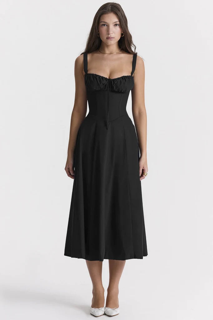 Sally | Spring Dress - Floral Print Party Dress