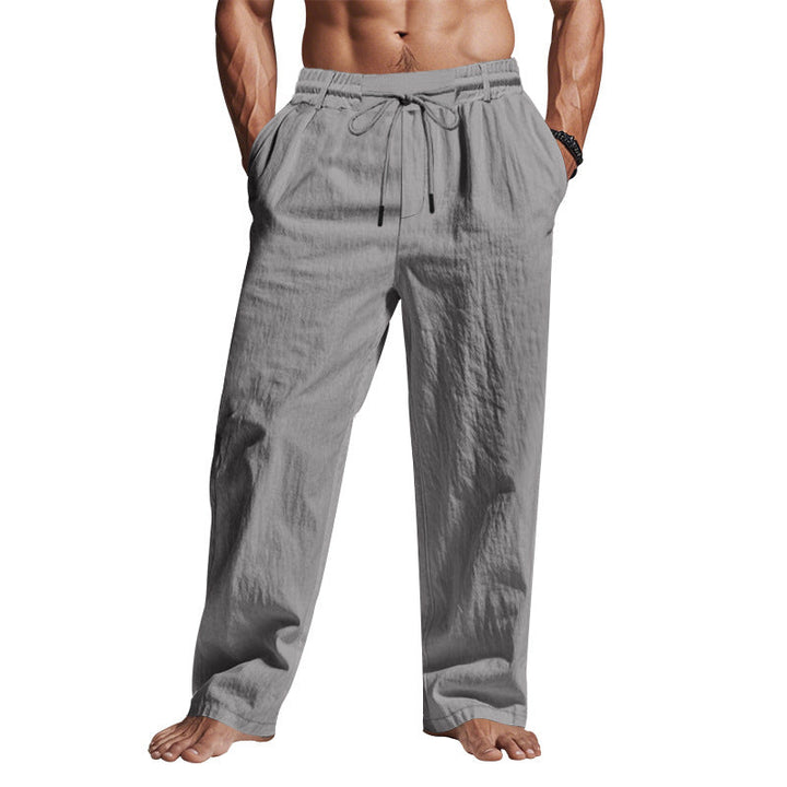 Barney | Men’s Linen Trousers – Relaxed Fit, Breathable Full Length Pants