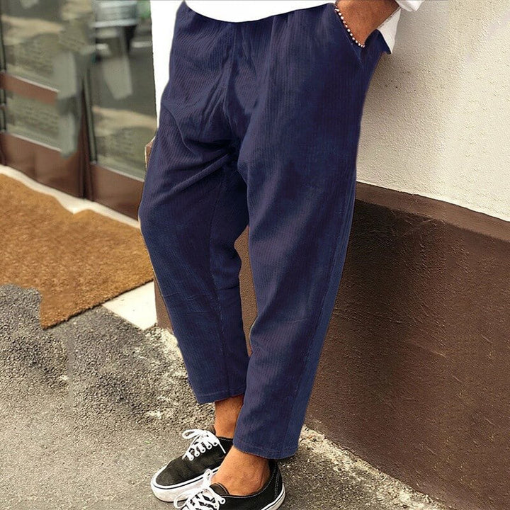 Ralph | Men's Chic Ribbed Cropped Pants