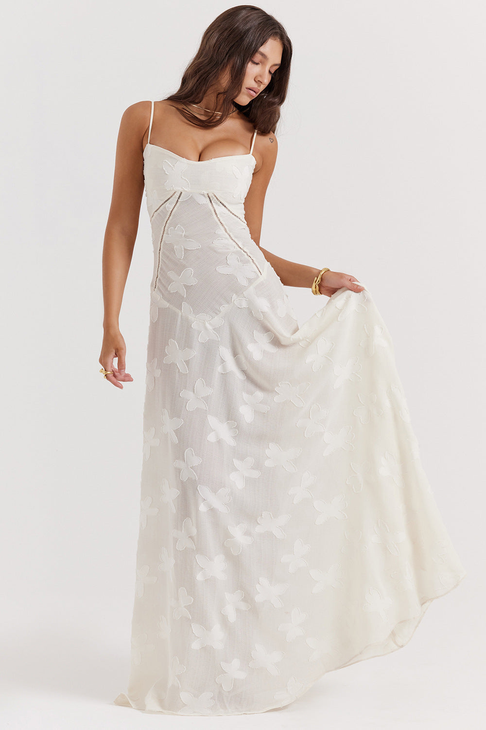 Ariana | Women's Elegant Maxi Dress - Silky Slim Fit - Spaghetti Straps