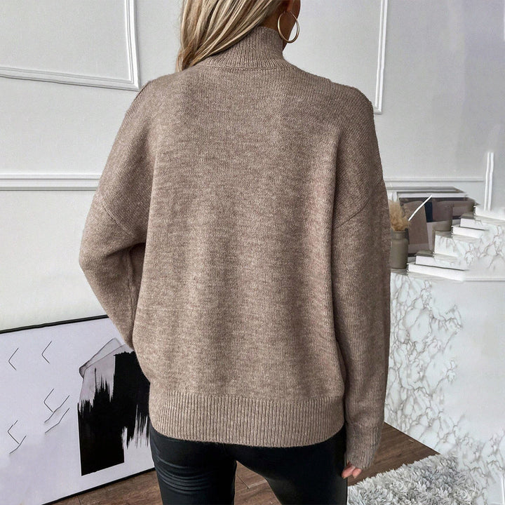 Noelle | Women's Cold Shoulder Turtleneck Sweater