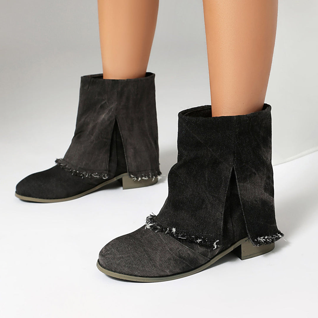Naomi | Stylish Denim Ankle Boots for Women