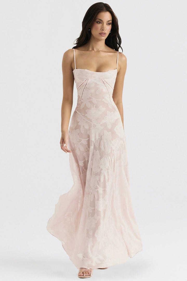 Ariana | Women's Elegant Maxi Dress - Silky Slim Fit - Spaghetti Straps