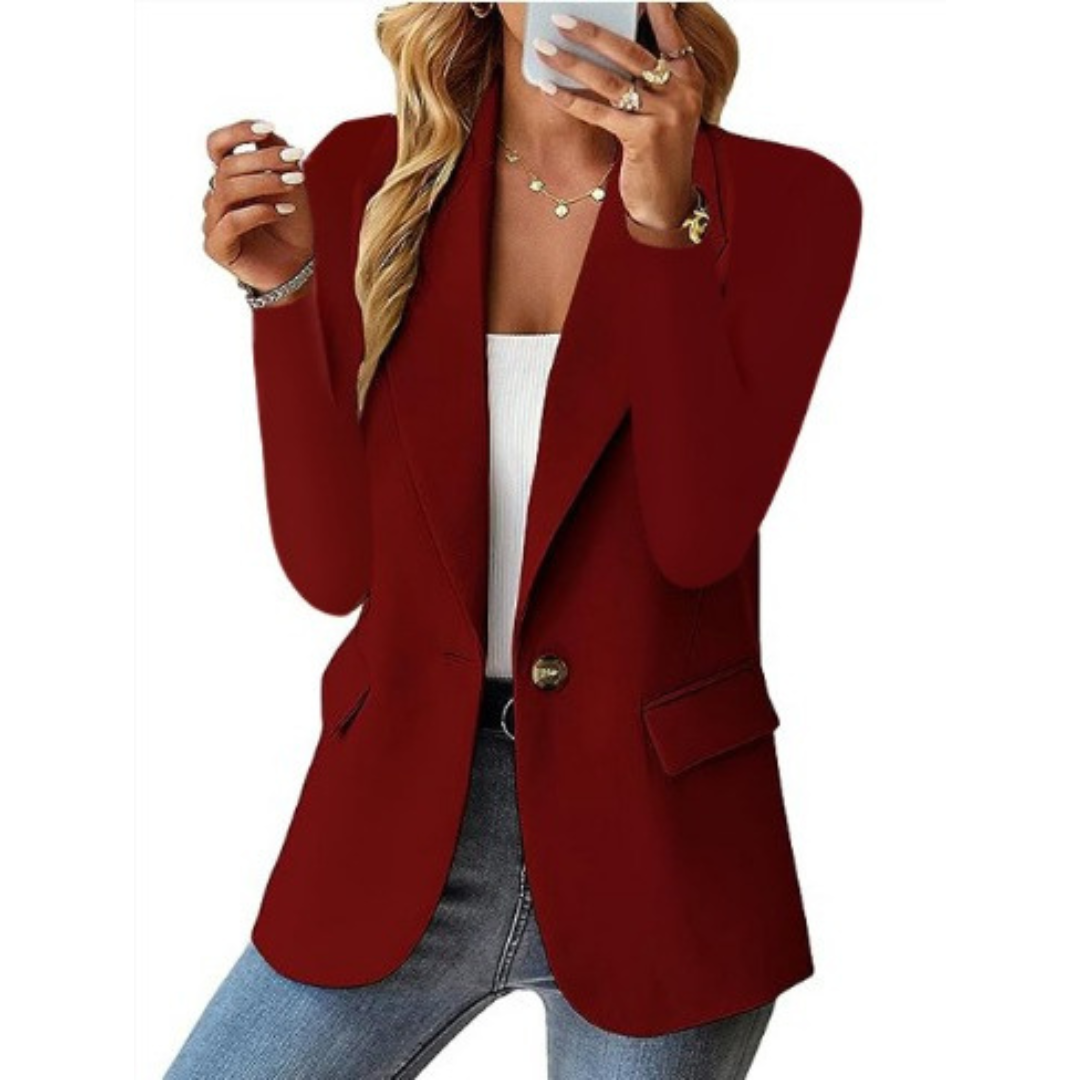 Clara | Women's Long Sleeve Single Button Blazer