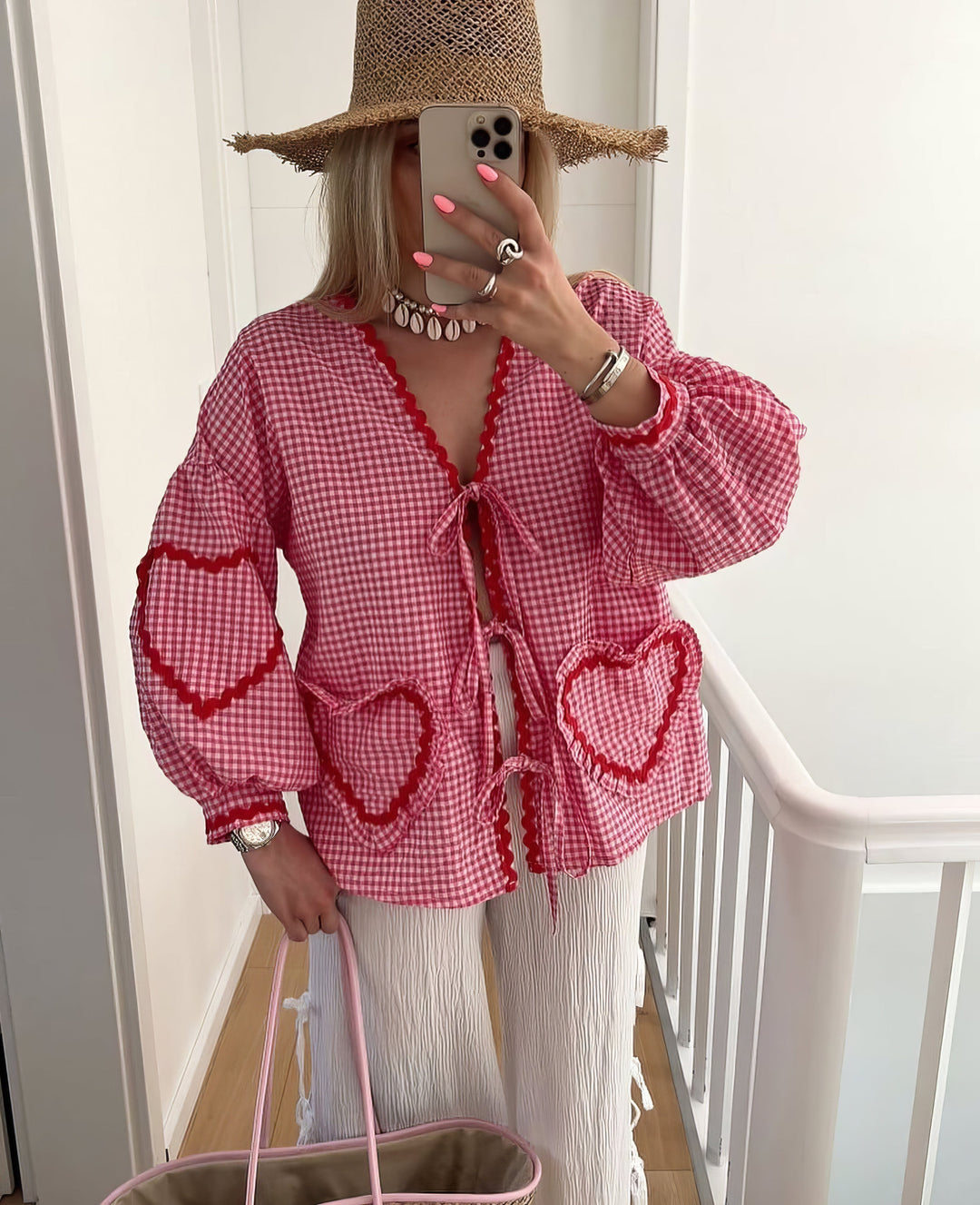 Betty | Romantic Heart Blouse for Stylish Women