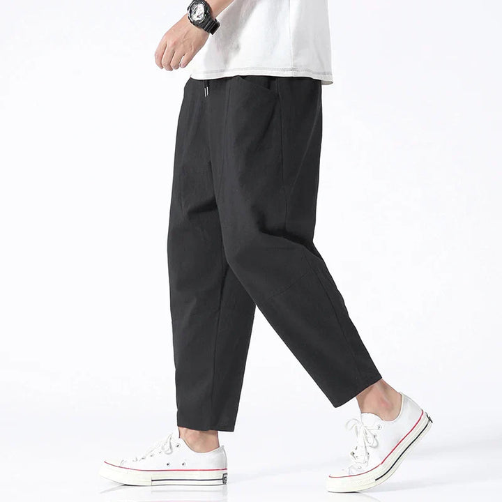 Gerald | Kyoto Linen Cropped Pants for Men