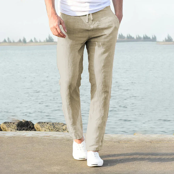John | Men's lightweight cotton linen trousers