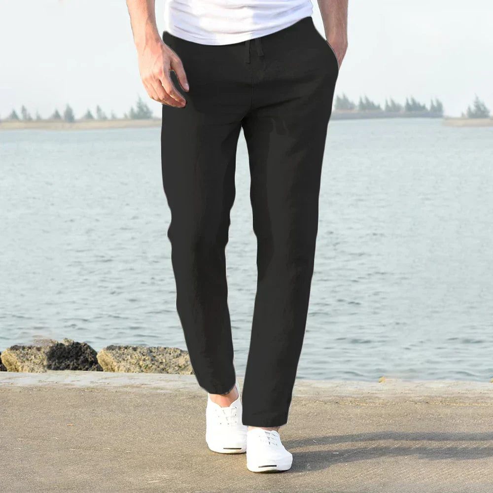 John | Men's lightweight cotton linen trousers
