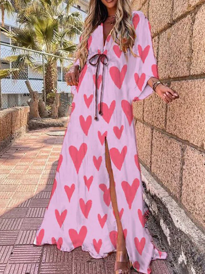 Marilyn | Colorful Maxi Dress with Graphic Print
