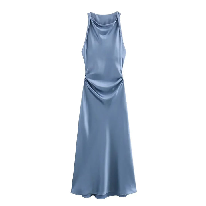 Maricar | Elegant Satin Midi Dress for Women