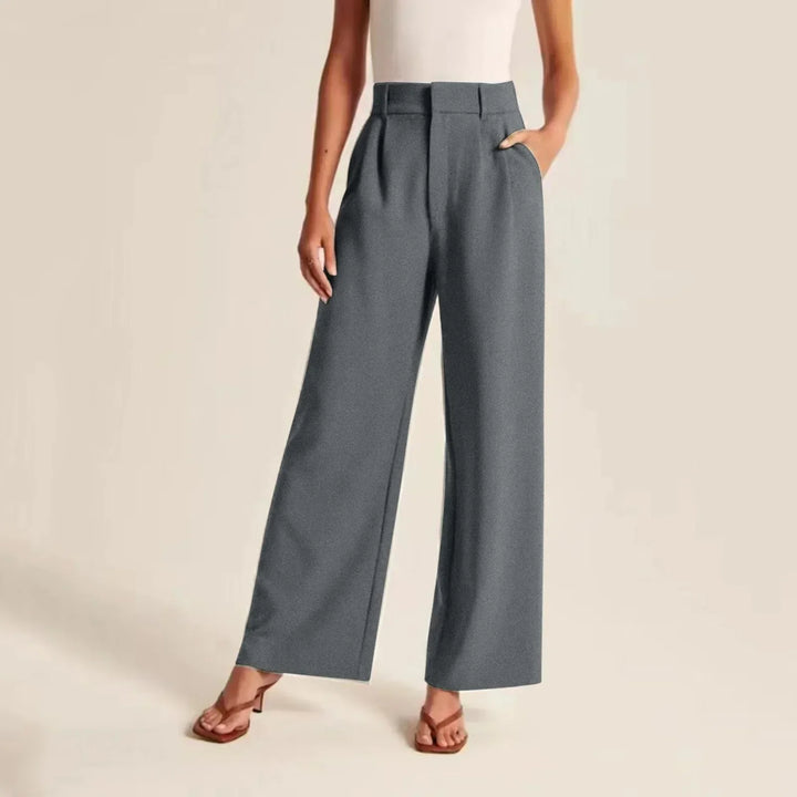 Adeline | Women's Wide Leg Trousers - High Waisted Elegant Fit