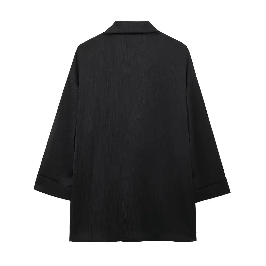 Double-Breasted Blazer & Wide-Leg Trouser Co-ord