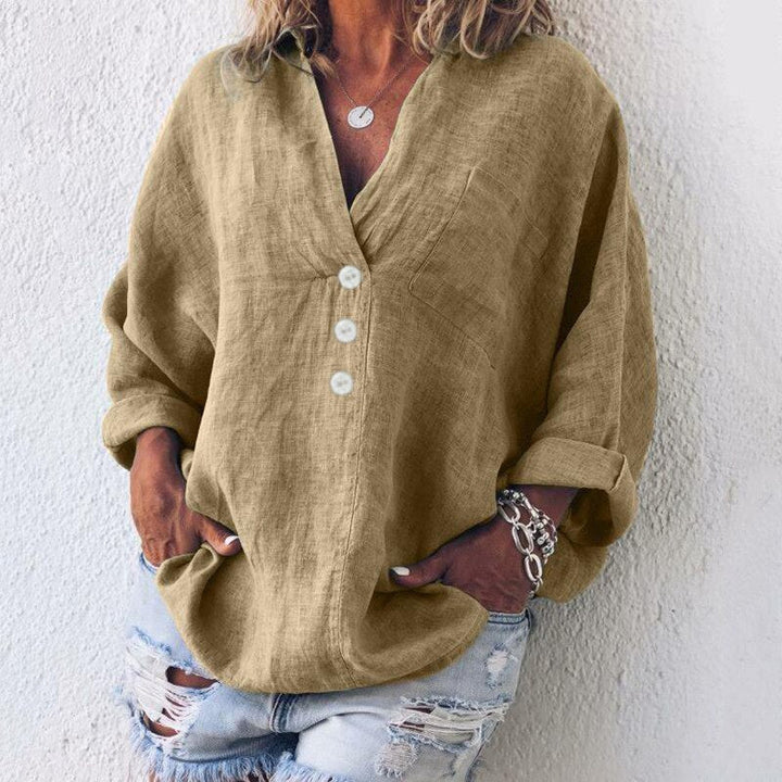 Amy | Casual Elegance V-neck blouse for women