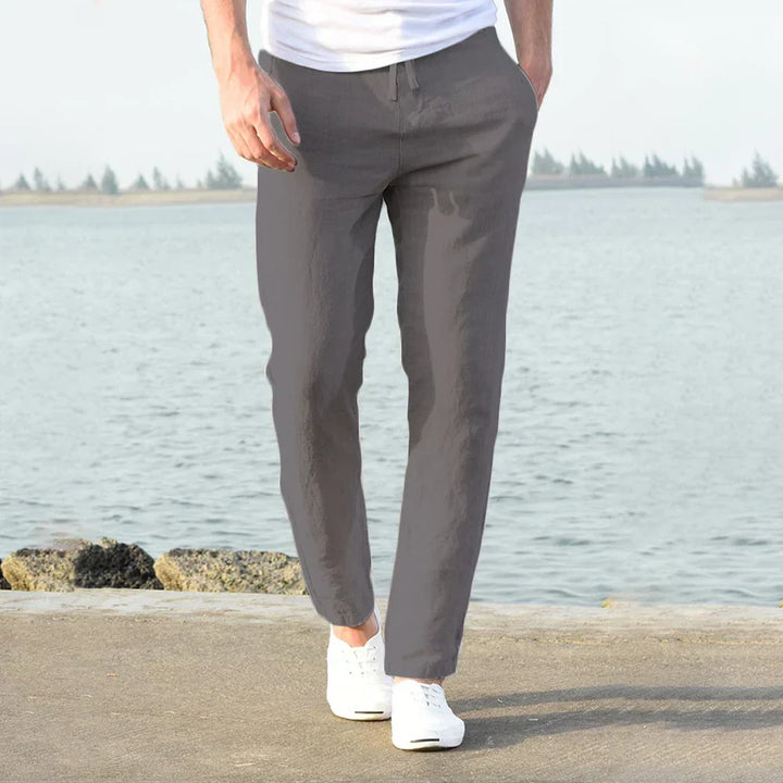 John | Men's lightweight cotton linen trousers