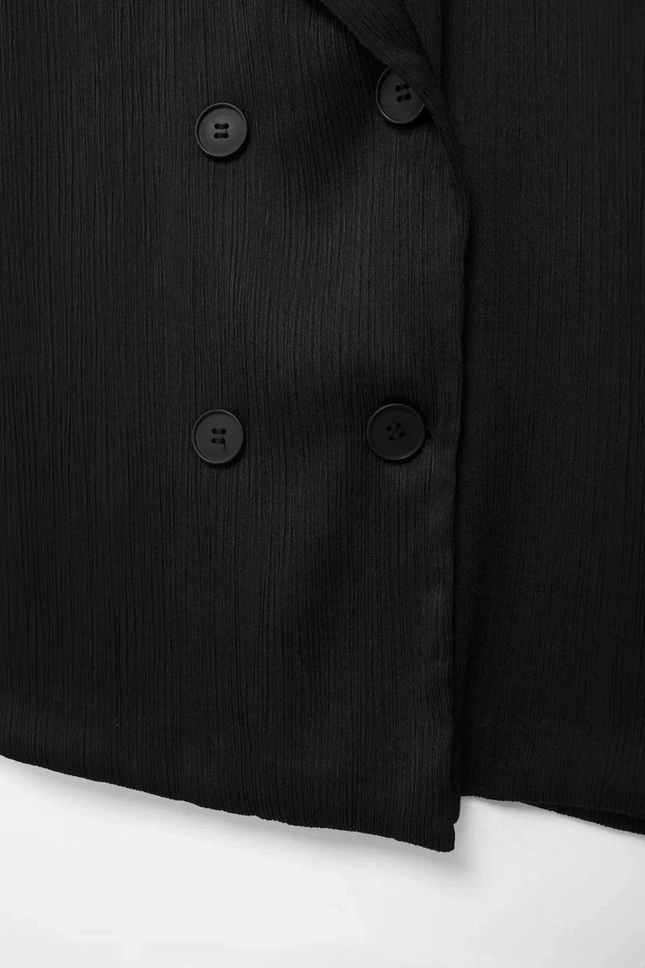 Double-Breasted Blazer & Wide-Leg Trouser Co-ord