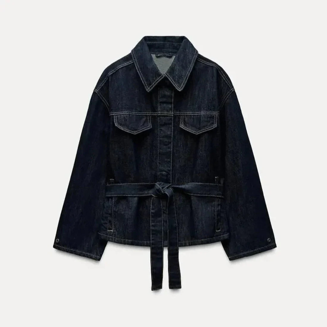 Denim Long Pants Co-Ord Set