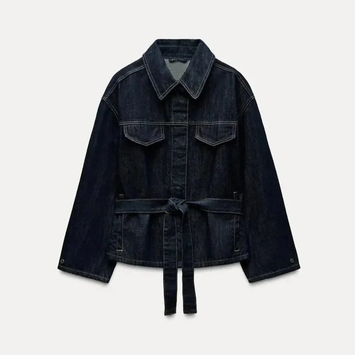 Denim Long Pants Co-Ord Set