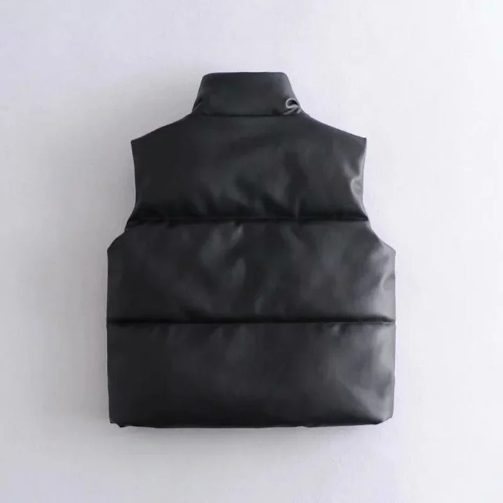 Kathleen | Women's High Collar Quilted Puffer Vest