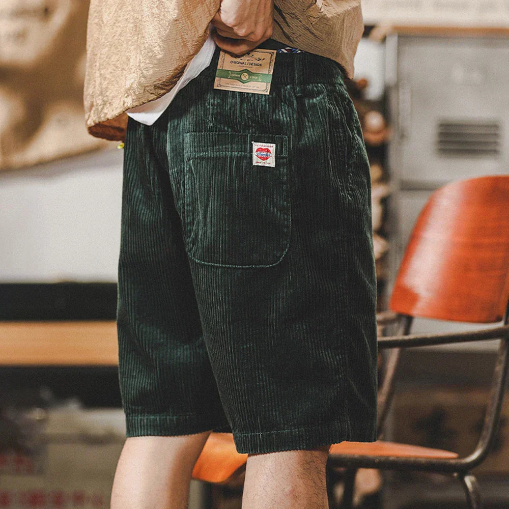 Keith | Casual Adjustable Cord Shorts