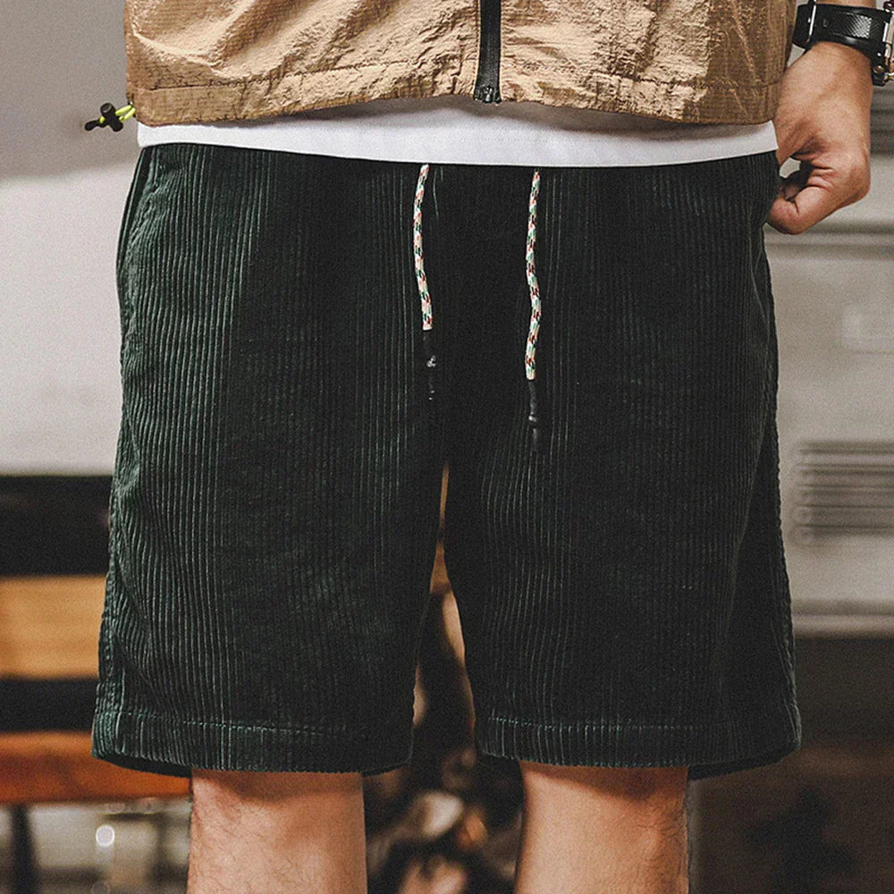 Keith | Casual Adjustable Cord Shorts