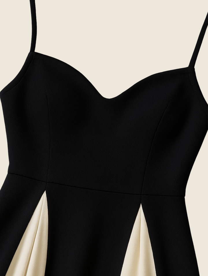 Charlotte | Portofino Elegant Contrast Panel Dress