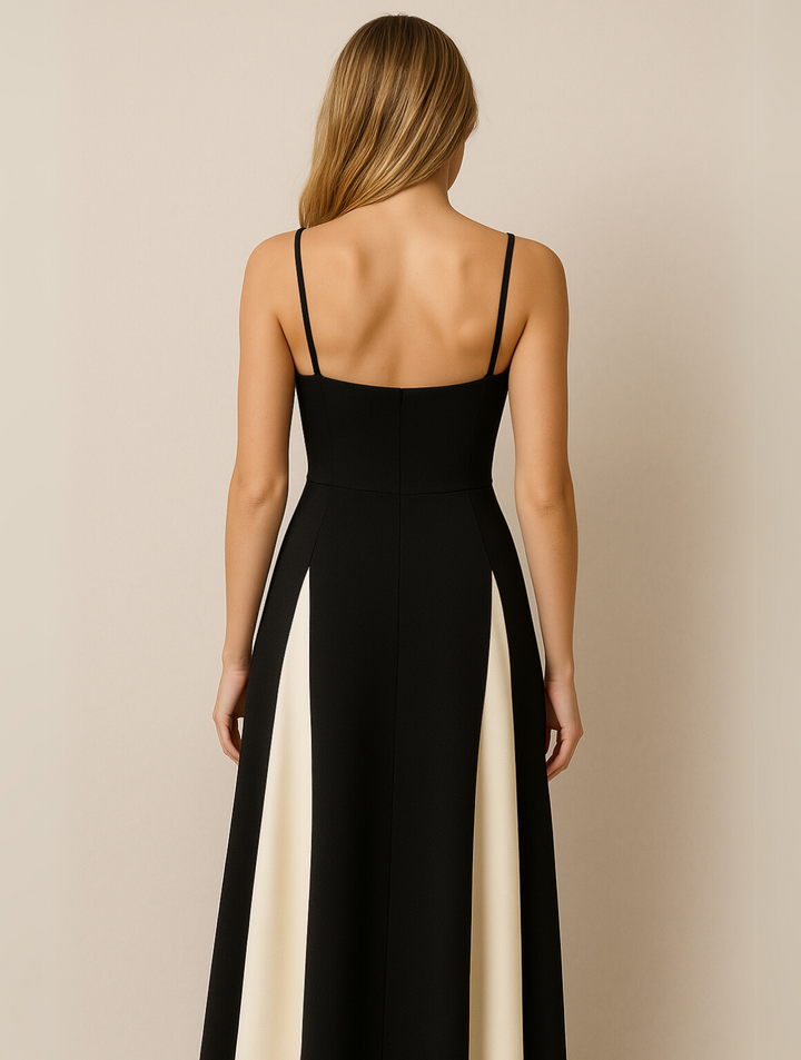 Charlotte | Portofino Elegant Contrast Panel Dress