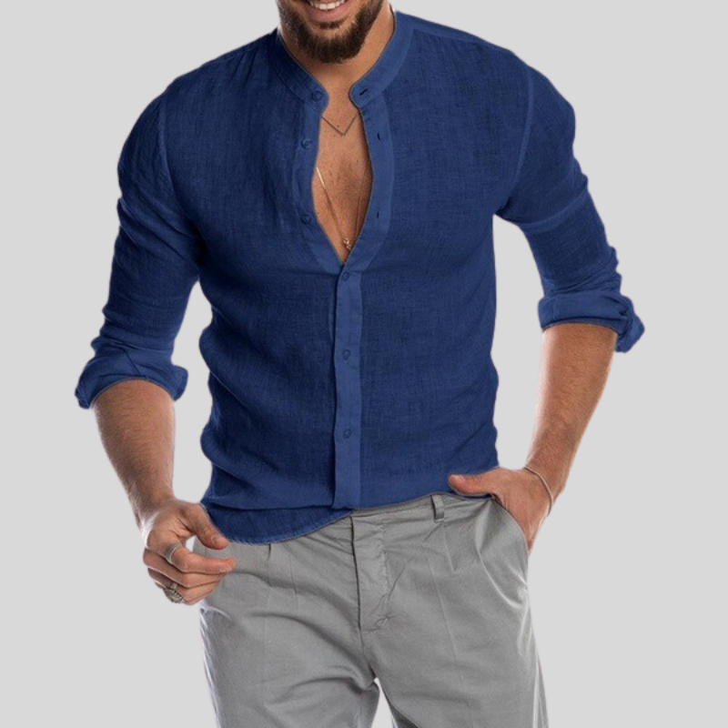 James | Linen Long Sleeve Lightweight Casual Shirt