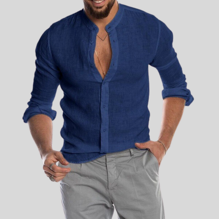 James | Linen Long Sleeve Lightweight Casual Shirt
