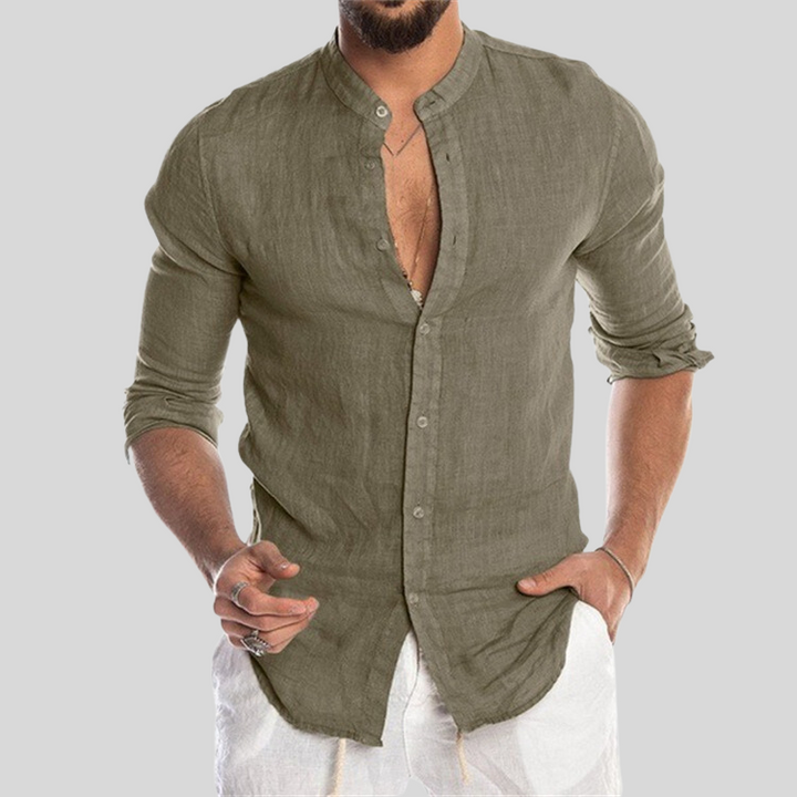 James | Linen Long Sleeve Lightweight Casual Shirt