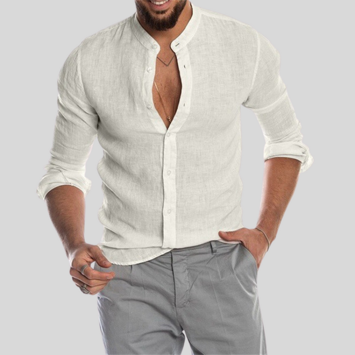 James | Linen Long Sleeve Lightweight Casual Shirt