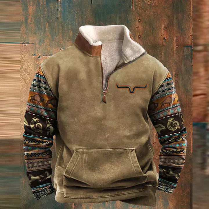 Bruce | Stylish Zip-Front Sweatshirt