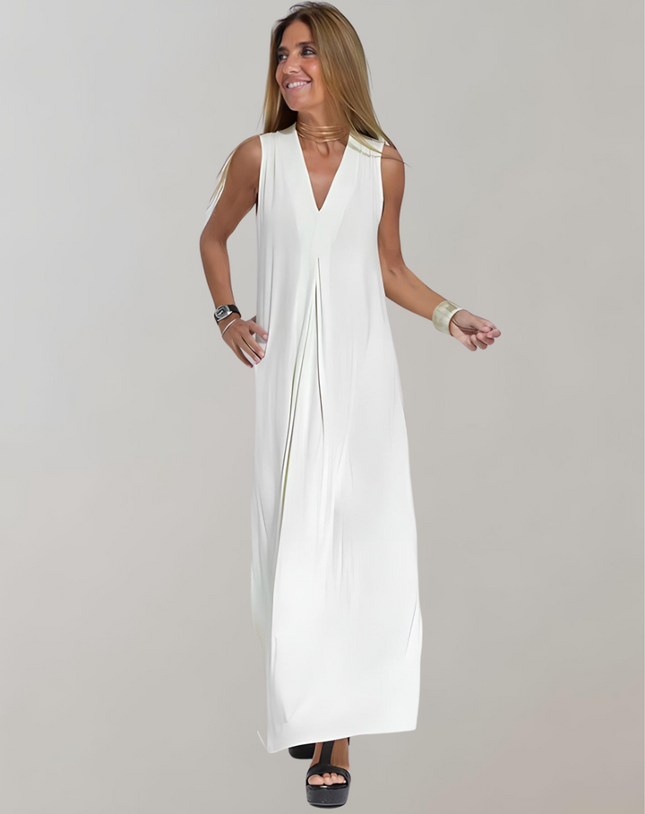 Christina | V-Neck Maxi Dress for Summer Elegance