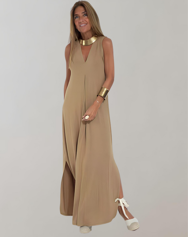Christina | V-Neck Maxi Dress for Summer Elegance