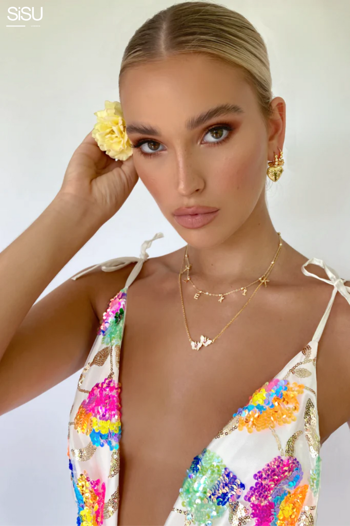 Joanna | Stunning Tropical Mini Dress for Summer Getaways