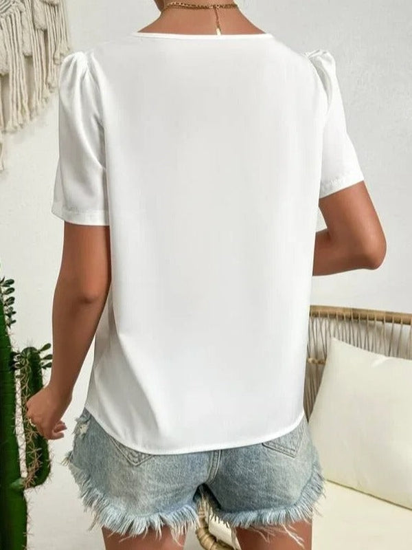 Courtney | Stylish Short-Sleeve Women’s Blouse for Summer