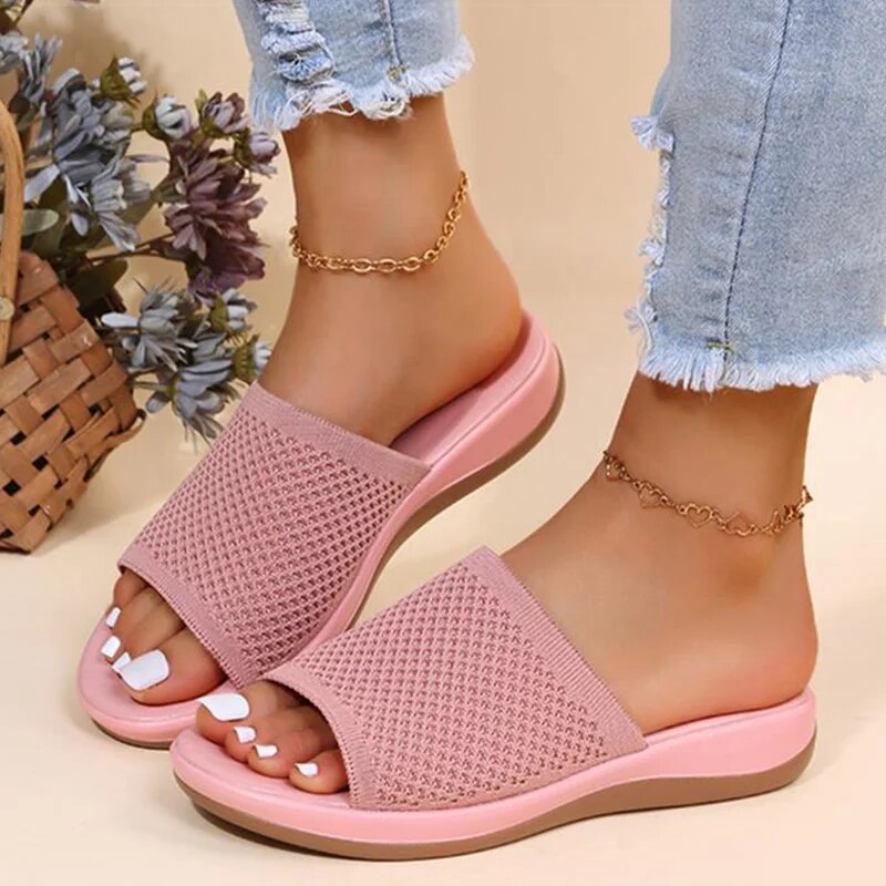 Ashley | Comfortable Breathable Ladies Slide Sandals